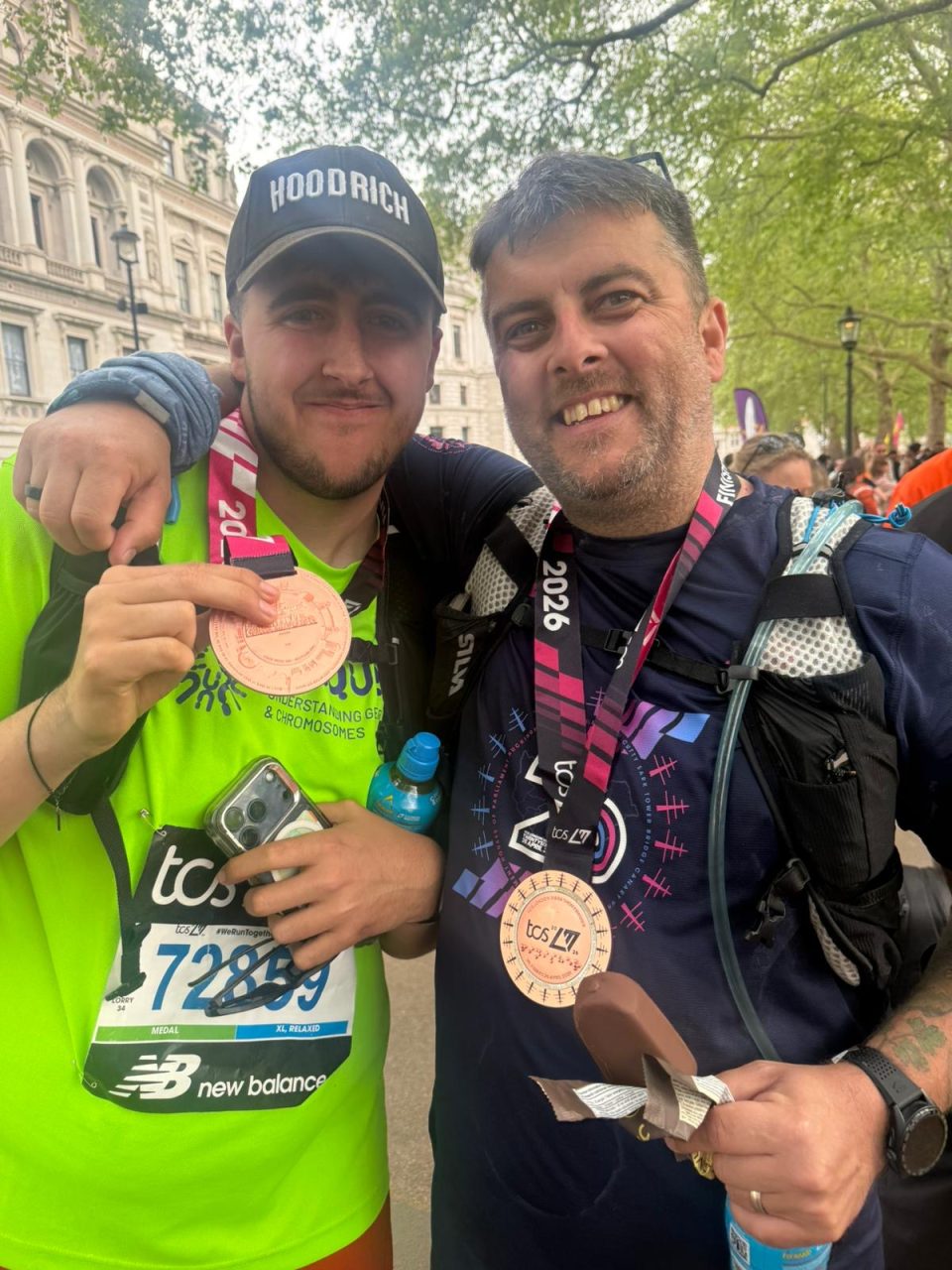 archie and anton at the finish line