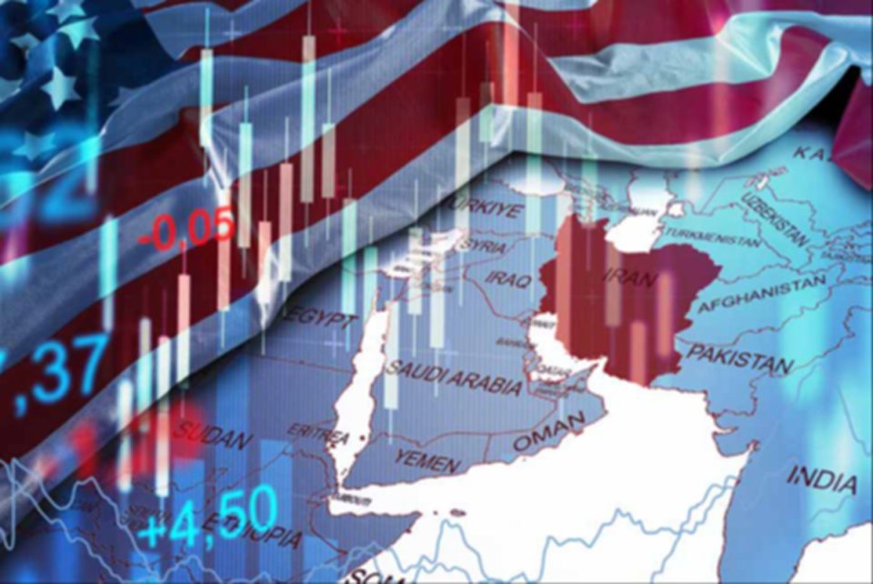 Middle East showing current geopolitcal issues